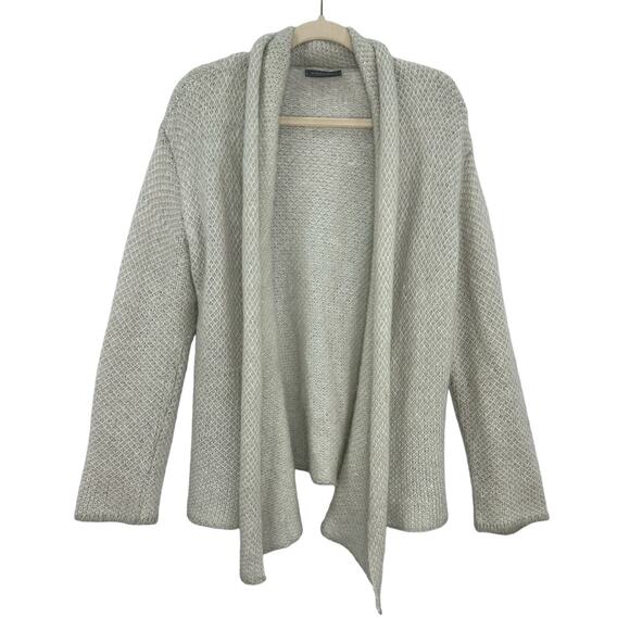 Wooden Ships Open Knit Wrap Cardigan Sweater Size Medium / Large - Picture 2 of 6